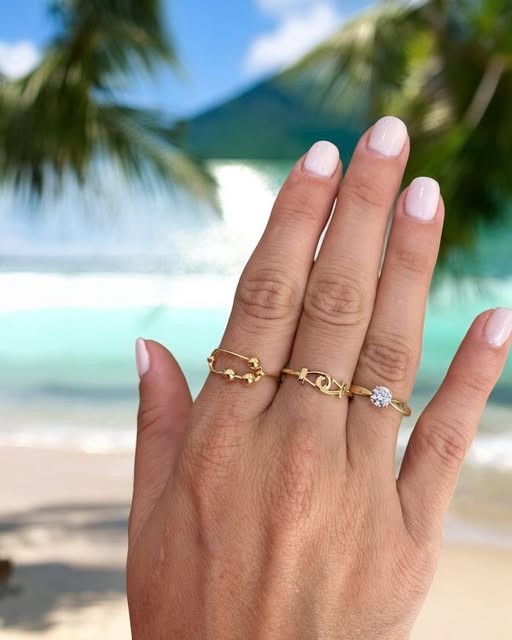 Stackable Gold Rings — fine 18k gold, Sierra Jewelry Freetown